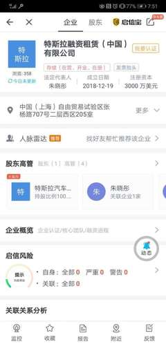 特斯拉在滬成立融資租賃公司 3000萬美元布局中國金融市場(chǎng)新策略